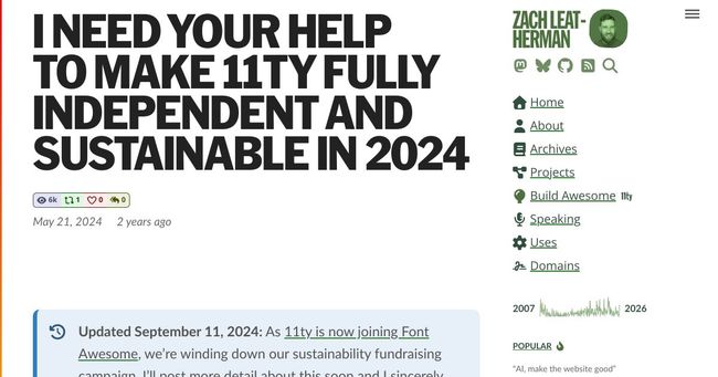 So you want to speak at the 11ty International Symposium on Making Web Sites Real Good